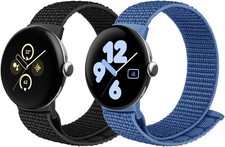 2 Pack Nylon Strap Compatible with Google Pixel Watch 3 41mm Adjustable