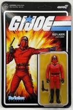 Super7 ReAction G.I. Joe RED LASER Laser Gunner 3.75  Figure NEW  B5