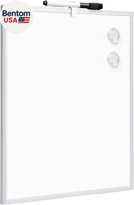Small Dry Erase Whiteboard, Magnetic Bulletin Board, with Marker and Magnets, 11
