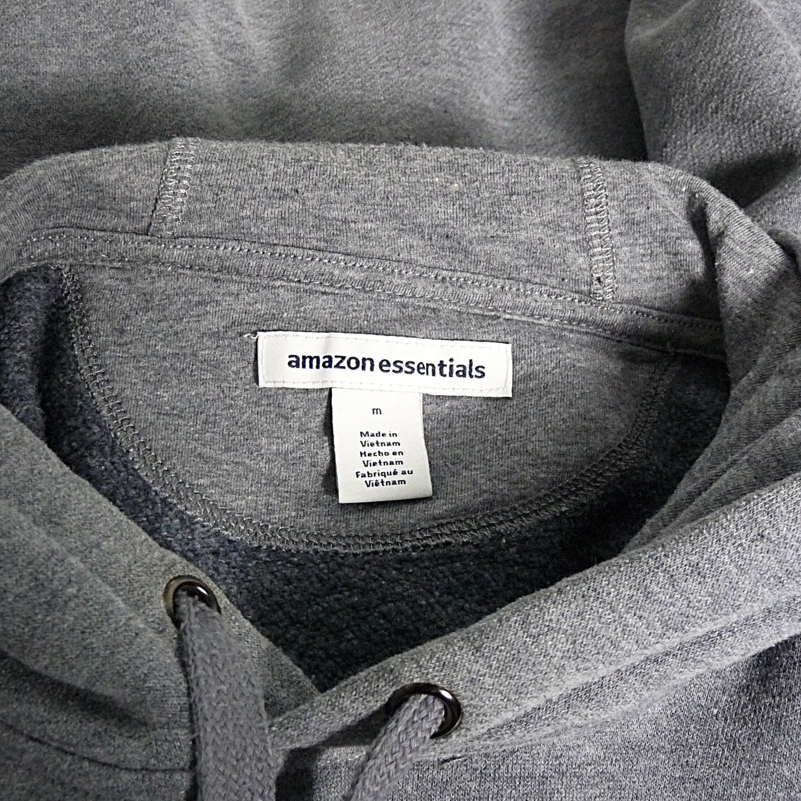 Amazon Essentials Gray Pullover Hoodie Sweatshirt… - image 5