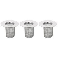 3Pcs Bathroom Sink Strainer, Fit for Dia 0.98"-2" Drain Hole, 40mm/1.57" Deep
