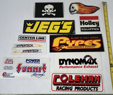 Nascar Drag vintage Hot Rod Contingency sticker decal Set of 10 A2