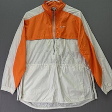 VTG 2000s Nike Grey Tag Youth Small 4-6 Two Tone Windbreaker 1/2 Zip Jacket Y2K