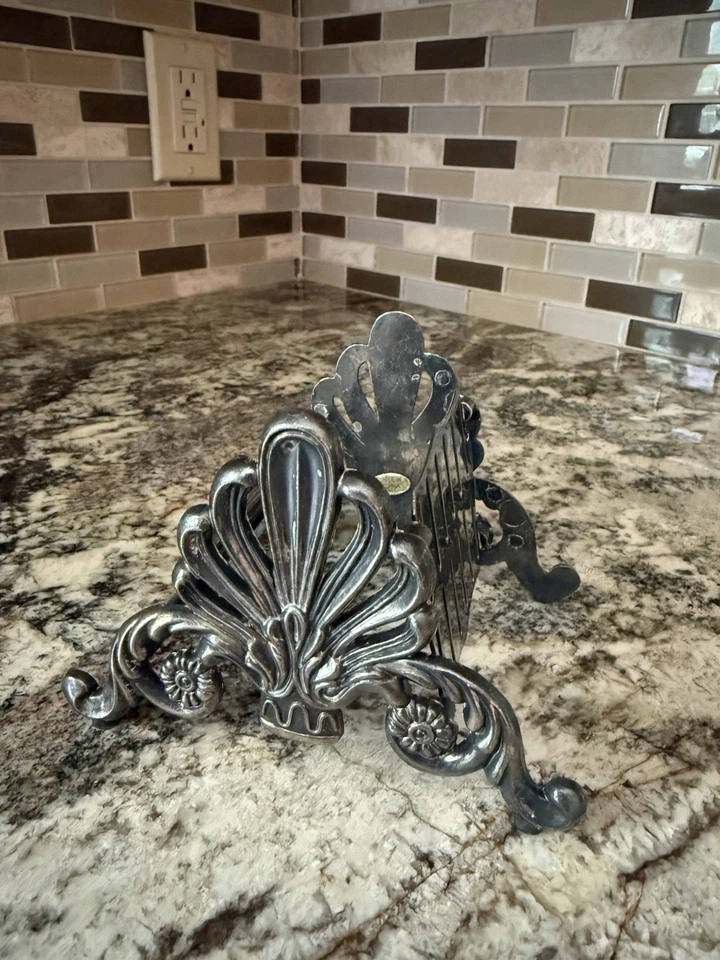 3 servilletas buffet porta cuchillos cuchara tenedor carrito cubiertos plato plata de colección Foto 3 de 3