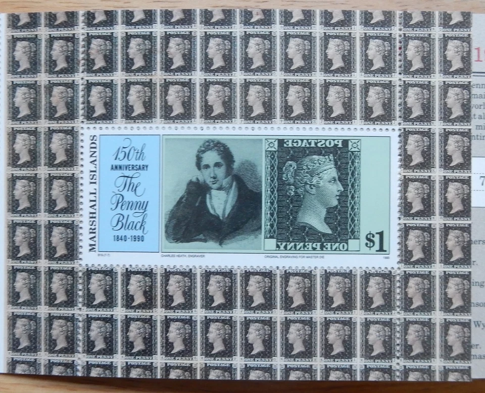 Marshall Islands First Day of Issue Stamps  - 150 Anniv. of the Penny Black - Image 3 of 4