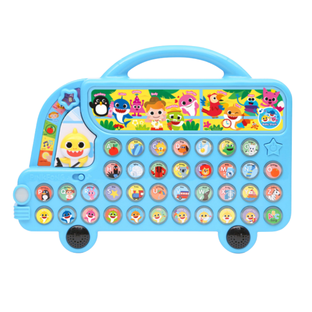 Pinkfong Baby Shark Alphabet Bus Toy w/ 37 English Songs 300 Sounds Kids