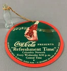 New ListingVintage 2-Sided String Dangler Sign Promoting Coca-Cola Co. Sponsored CBS Radio