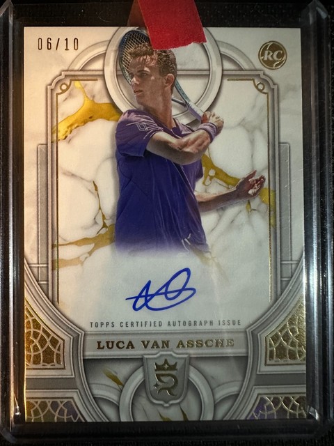 Luca Van Assche 2024 Topps Royalty Tennis ROOKIE AUTOGRAPH /10 Auto RC A