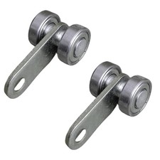 Heavy Duty Sliding Door Rollers Double Bearing for Steel Channel Track