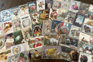 Lot of 50 Holidays Greetings Postcards~Xmas~Easter~Valentines~ Santa~etc.~p271