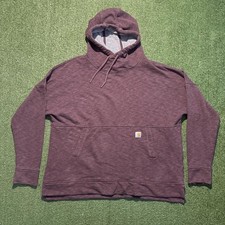 Carhartt Burgundy Pullover Hoodie Womens XL