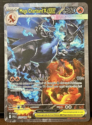 Pokémon TCG Mega Charizard X EX 125/094 IT Boosterfrisch Mint/Near Mint