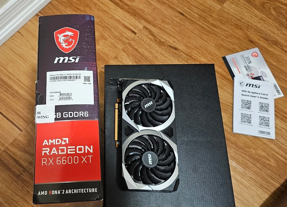 MSI MECH 2X Radeon RX 6600 XT OC Edition 8GB  Graphics Card - Image 3 of 4