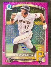 2025 Bowman Mega Box Konnor Griffin Chrome Fuchsia Mojo Refractor (/299) #BCP-86