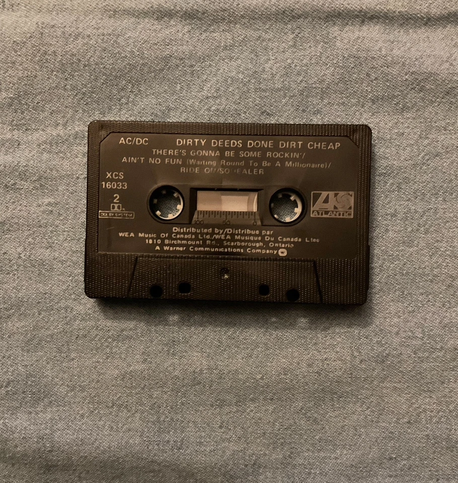 AC/DC- Dirty Deeds Done Dirt Cheap Cassette Tape - Image 4 of 4
