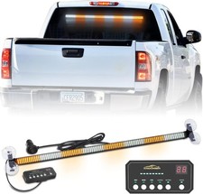 Xridonsen 35 Inch Traffic Advisor Light Bar 144 Led Amber White Amberwhite
