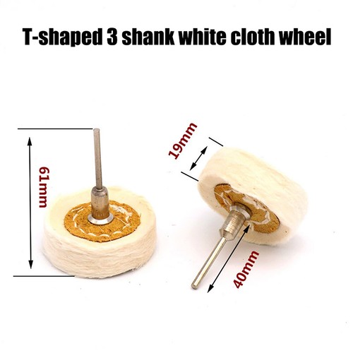 WOOL FELT COTTON CLOTH BUFFING POLISHING WHEEL MOP 2" 50MM DIAMETER For DREMEL - Picture 4 of 5