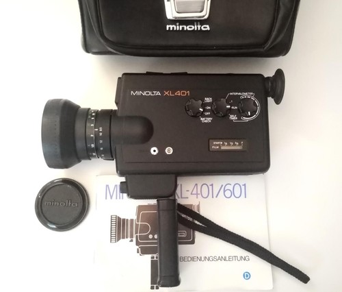 Vintage Design Minolta XL 401 Super 8 Movie Camera Fully Functional - 第 3/6 張圖片