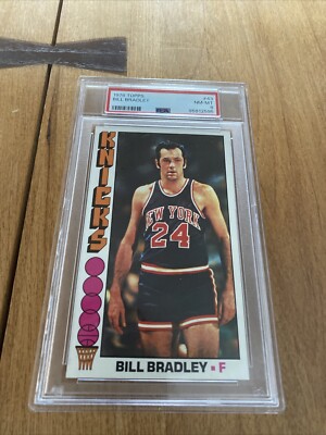 1976 Topps Basketball #43 Bill Bradley PSA 8