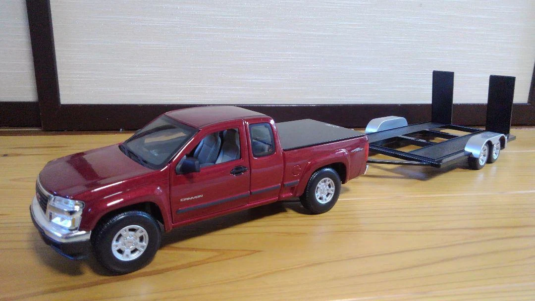 1 18 Diecast Car GMC Canyon Loading Car Carrier Car Custom