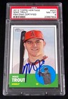 PSA 8 PSA DNA Mike Trout Autograph Mike Trout Auto 2012 Topps Heritage Signed