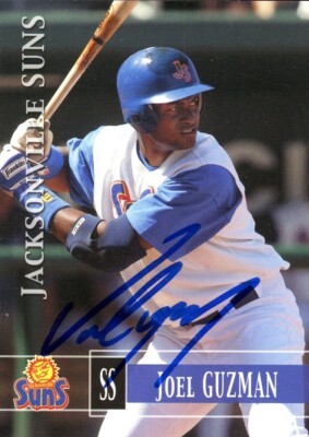 2005 Jacksonville Suns JOEL GUZMAN Signed Card autograph AUTO DODGERS ...