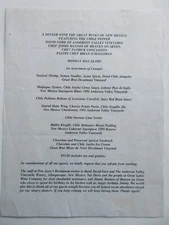 Don Juan's restaurant May 24, 1993 restaurant menu Chicago, IL Jimmy Bannos 