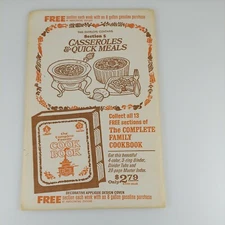 Vintage The Complete Family Cookbook Section 5 Casseroles & Quick Meals 129-160