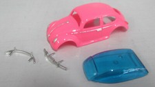 "NEW" T-DASH PINK BUG KIT BLUE WINDSHIELD HO T JET BODY PAINTED DETAILS