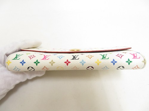 Authentic LOUIS VUITTON Monogram Multicolor Portefeuille Sarah Wallet #40423 - Picture 6 of 21