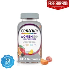 Centrum Women 50 plus Multivitamin Supplement Gummies, Assorted Fruit, 140 Count