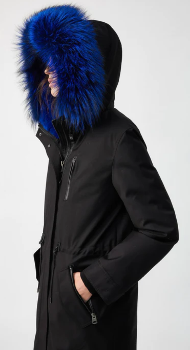 Mackage Rena XR Twill Women's Parka Full Real Dye Rabbit Fur Mackage Rena XR Twill Women's Parka Full Real Dye Rabbit Fur
