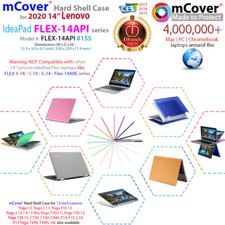 NEW mCover  Hard Case for 2020 14" Lenovo IdeaPad FLEX-14API 81SS 2-in-1 Laptop