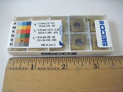 (Qty 10) SECO CNMG433-MR3 CNMG120412-MR3 TS2000 Carbide Turning Inserts 38969