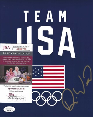 David Wise Signed 8x10 Photo w/ JSA COA #AC40758 USA Olympics Freestyle Skiing