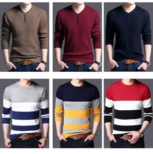Fashion Mens Casual Slim Fit Long Sleeve Shirt T-shirts Tee Shirt Men Tops