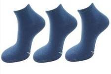 Damen- und Herrensocken aus Bambus/ Kurzschaft/Softrand/antibakteriell/3 Paar