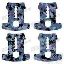 Wrap/Skin For DJI Inspire 1 Battery Wraps 4 Batteries  Digi Camo Blue