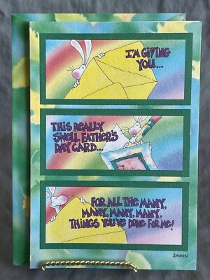 Elephantz Happy Father's Day Greeting Card ''I'm Giving You..This Really Swell..''