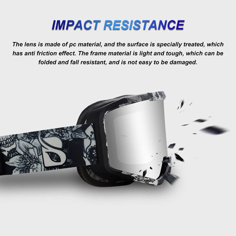 Gafas deportivas de carreras de motocross ATV UTV MX moto todoterreno motocicletas gafas Foto 4 de 4