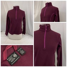 Mountain Hardwear Fleece Pullover S Purple 1/4 Zip YGI N2-399