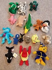 Plush Lot of 17 Stuffed Plush Toy Animals, Russ Berrie, Great American,Gund More
