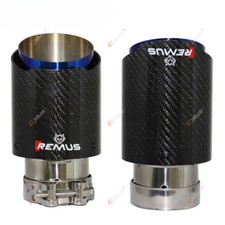 Car Carbon Fiber Muffler Exhaust System Pipe Mufflers Nozzle Straight Stainless