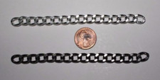 Silver or Gray/Black 181 ft Curb Chain 3.25 lbs 8mm x 11.5mm x 2mm