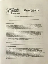 TESORO SAND SHARK METAL DETECTOR MANUAL INSTRUCTIONS NEXT DAY SHIPPING