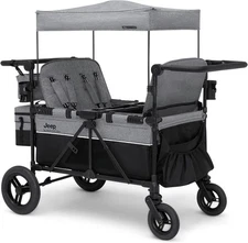 Jeep Wrangler Deluxe 4 Seater Stroller Wagon by Delta Children - Premium Quad St