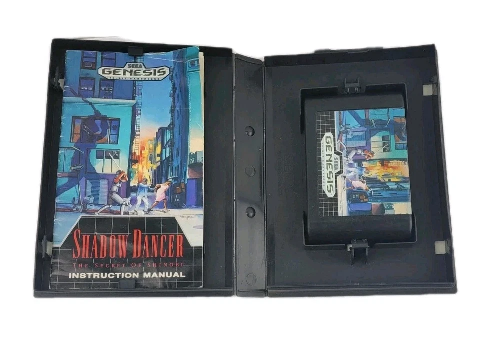 Shadow Dancer The Secret of Shinobi Sega Genesis 1990 CIB Complete w/ Manual - Image 3 of 4