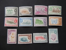 1953-62 British Honduras Set SG179-190 Mounted Mint