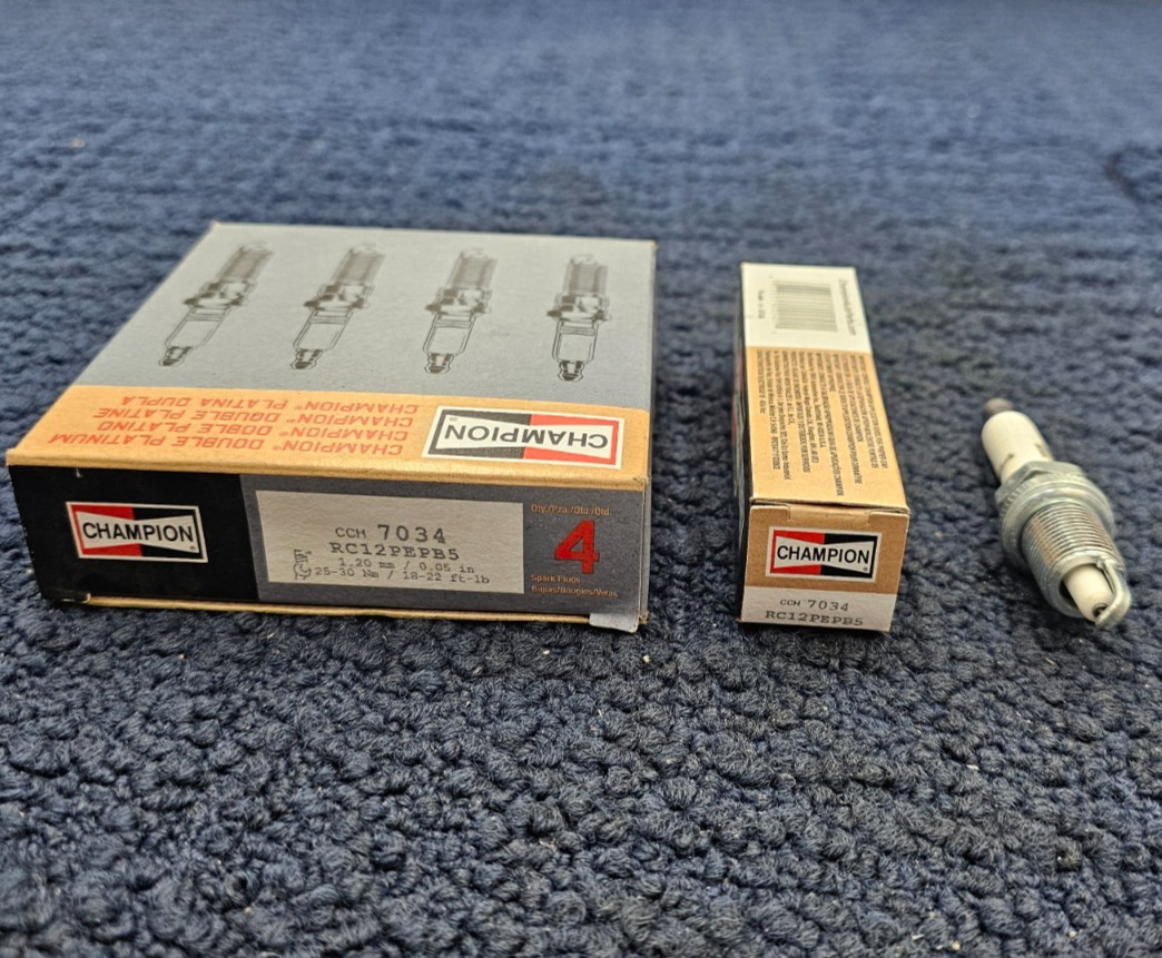 QTY 4 Champion 7034: Spark Plug-Double Platinum Power For AMC Chrysler