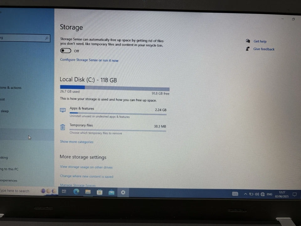 Lenovo ThinkPad E550 15.6" Laptop i3-5005U 8GB RAM 128GB SSD Housing Damage W 10 - Image 3 of 4